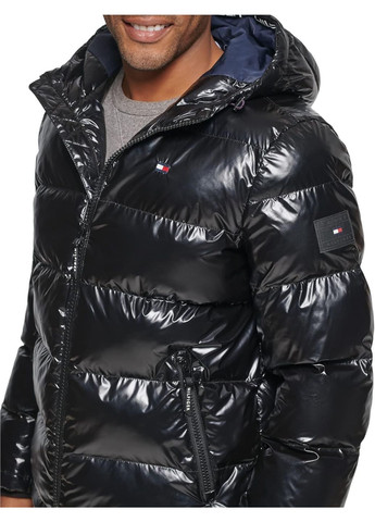 Чорний демісезонний Пуховик Tommy Hilfiger