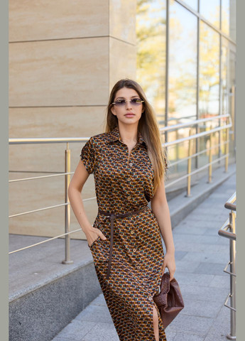 Светло-коричневое платье MN