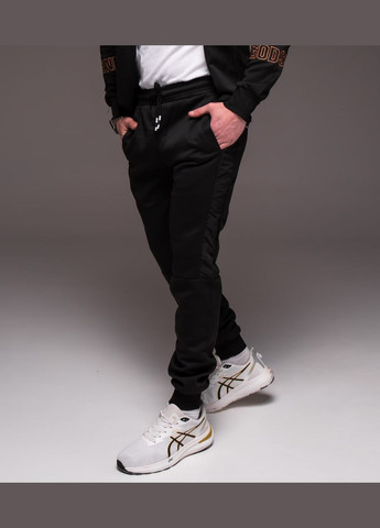 Чоловічий спортивний костюм чорний з капюшоном "Gold" No Brand (342718235)