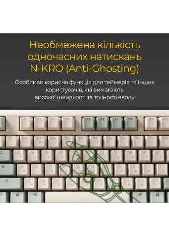 Клавіатура (DKON2187-BUAPXМAEGGC1) Ducky One 3 TKL Cherry MX Brown UA USB Cream (356149806)