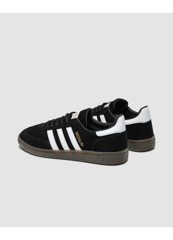 Чорні Осінні кросівки чоловічі adidas black/white No Brand Handball Spezial