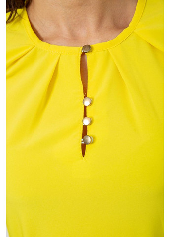 Жовта блуза однотонна,, 230r1122-3 Ager