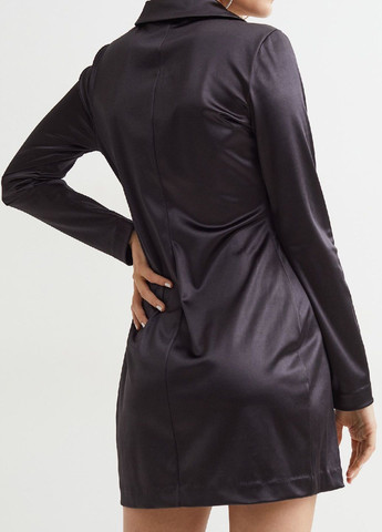 Чорна кежуал сукня H&M однотонна