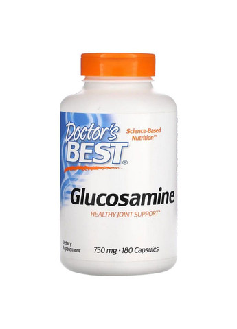 Препарат для суставов и связок Glucosamine Sulfate 750 mg, 180 капсул Doctor's Best (293479996)