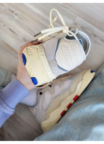 КРОССОВКИ ЖЕНСКИЕ ADIDAS NITEBALL BEIGE GREY LOGO АДИДАС НАЙТБОЛ No Brand серые демисезоны (369389747)