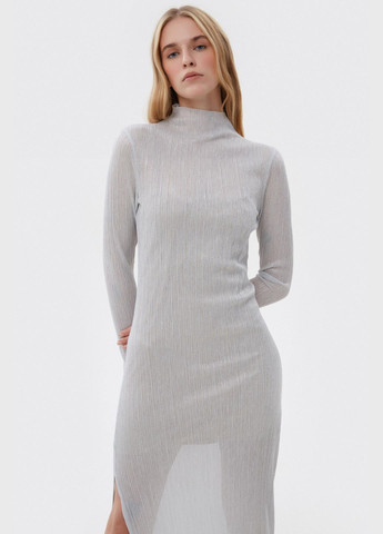 Серебряное платье, цвет серебряный Estro