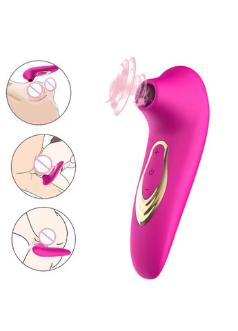 Женский вакуумный стимулятор для клитора черный No Brand (316554566)