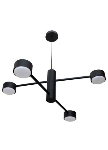 Люстра підвісна Copter на чотири плафони GX53 чорна NL 8043-4 BK MSK Electric (325882572)