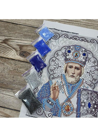 НАБІР ARHIBIS ЖС-4003 Святий Миколай у перлах, набір для вишивання бісером ікони БЛАГОВЕСТ (369666218)