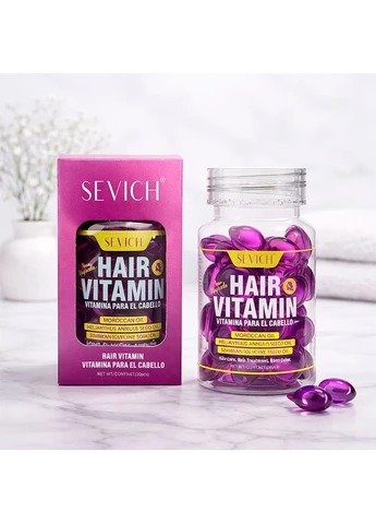 Капсули Hair Vitamin with Marocco oil для відновлення і розгладження волосся фіолетові 30 шт. 17 шт. Sevich (352012411)