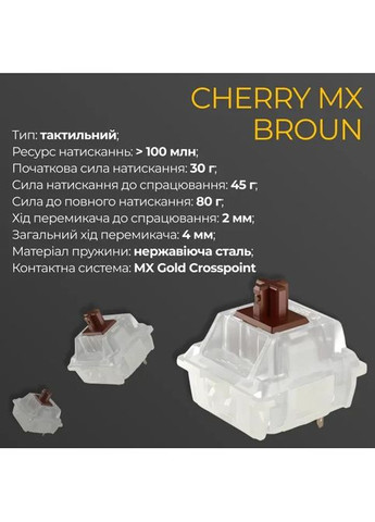 Клавиатура (DKON2108ST-BUAPXPWWWSC1) Ducky One 3 Cherry MX Brown RGB UA USB White (356149868)