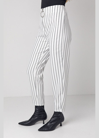 Жіночі штани з вертикальними смугами Lurex (301765944)