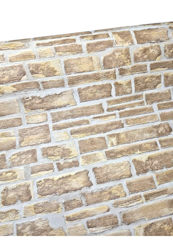 Шпалери вінілові 10.05 × 0.53 м Слов’янські шпалери 5676-12, обої під цеглу для вітальні, кухні, коридору Слов'янські шпалери (340275302)
