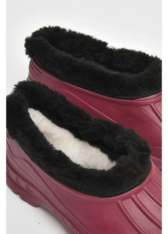 Галоші дитячі на флісі бордового кольору Let's Shop (356454625)