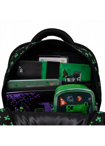 Рюкзак школьный с ортопедической спинкой 38х30х15см S-72 Minecraft Team 55990 Yes (325700129)