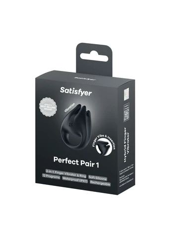 Вибратор на палец и эрекционное кольцо 2в1 Perfect Pair 1 Satisfyer (395866853)