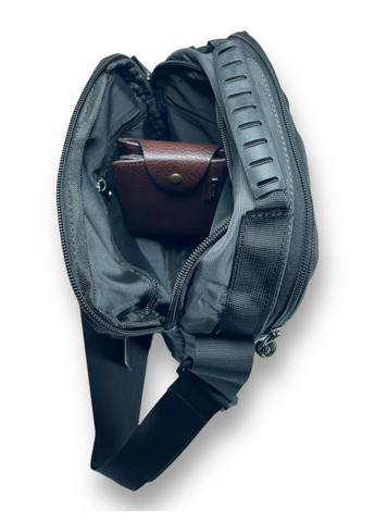 Сумка через плече 5л,, 2 відділення, 2 зовнішні кишені, 1 кишеня на звороті, 2 внутрішні кишені, розміри: 24*20*10 см, чорна Lanpad (267495579)