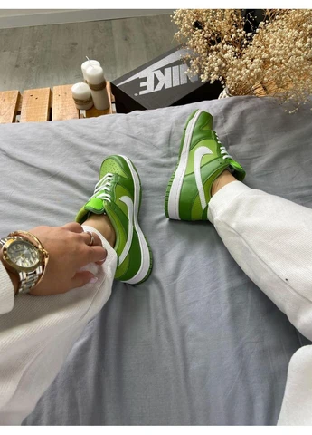 Комбіновані літні кросівки nike dunk low chlorophyll найк данк No Brand