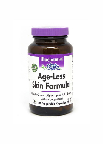 Антивозрастная формула для кожи, AGE-LESS SKIN FORMULA,, 120 вегетарианских капсул Bluebonnet Nutrition (333721635)