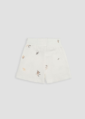 Молочный летний стильный костюм с шортами для девочки цвет молочный цб-00248682 Viollen