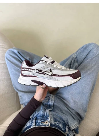 Белые летние кроссовки nike initiator white red burgundy найк инитиатор No Brand
