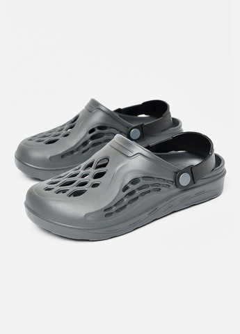 Темно-серые кэжуал кроксы мужские темно-серого цвета Let's Shop