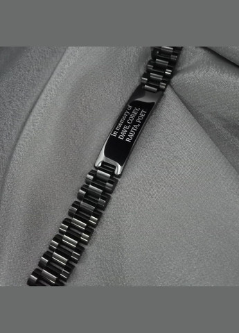 Металлический браслет с гравировкой на подарок. Индивидуальная гравировка на браслете арт.53501 No Brand (307363840)