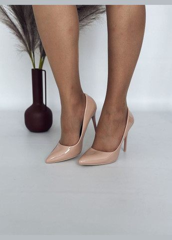 No Brand Елегантні жіночі туфлі пудровий з, — демісезон (299192851)