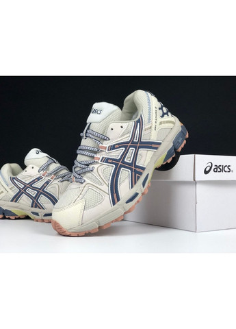 Бежевые зимние бежевые с синим зима-термо мужские кроссовки No Brand