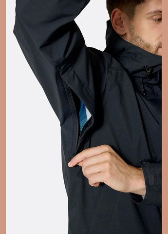Мембранная мужская куртка Firewall Jacket, Black, Rab (334671456)