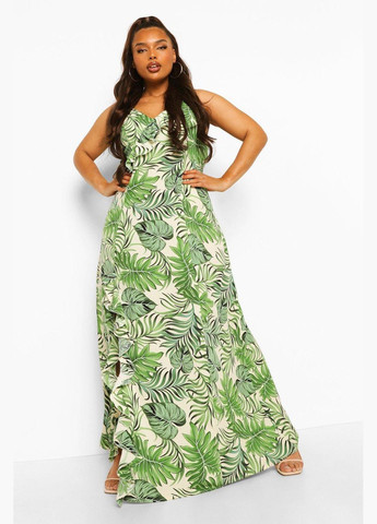Зелена повсякденний сукня Boohoo з квітковим принтом