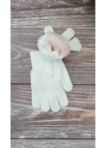 Детские одинарные вязаные перчатки для девочек No Brand (356079396)