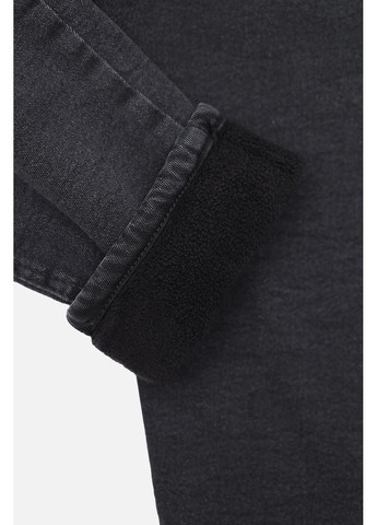 Черные зимние джинсы carrot для мальчика цвет черный цб-00286570 Gocer