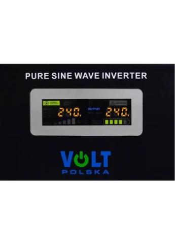 Гібридний ІБП інвертор 1000W 12V 230V 700W Чиста синусоїда 2 розетки Volt Polska (389591324)