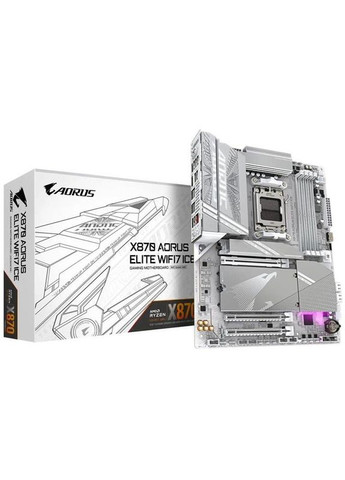 Материнська плата X870 Aorus Elite WiFi7 Ice Socket AM5 Gigabyte (342331042)
