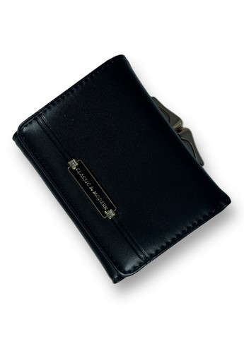 Жіночий гаманець екошкіра одне відділення для купюр та одне прозоре відділення розмір:10,5*9*3 см чорний Tailian (268995047)