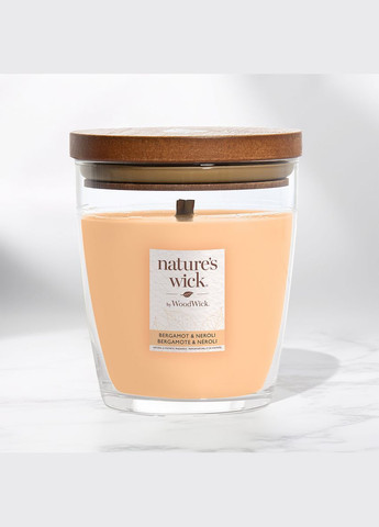 Ароматическая свеча с ароматом бергамота и нероли Nature’s Wick Bergamot & Neroli 284 г WoodWick (338623614)