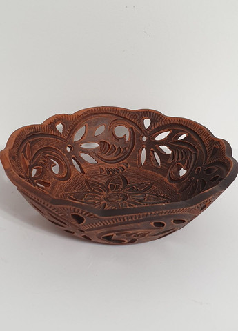 Цукерниця 16 см., з червоної глини No Brand (330028281)