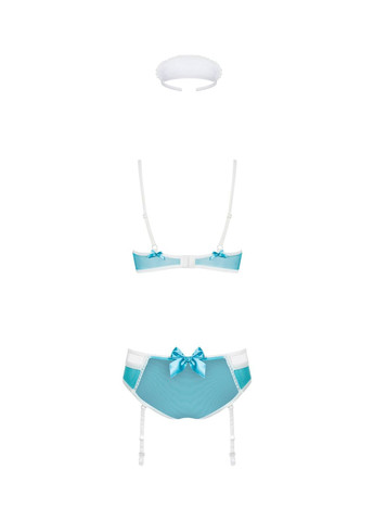 Еротичний костюм медсестри 834-CST-6, біло-блакитний Obsessive (297587031)