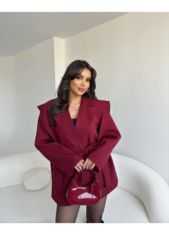 Бордова сукня-піджак No Brand