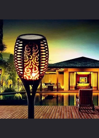 Водонепроницаемый фонарь 52 см с эффектом пламени flame led light sensor activated Solar (334293480)