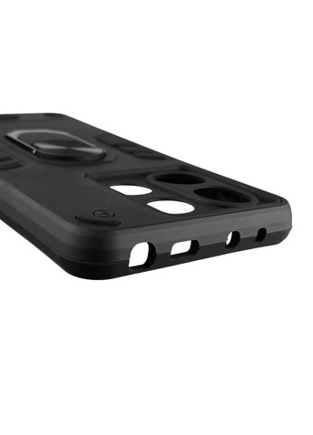 Чохол для телефона Redmi Note 13 4G броньований з магнітним кільцем-тримачем на сяомі редмі нот 13 4г чорний Xiaomi (366236677)