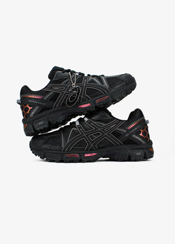 Чорні Осінні кросівки чоловічі і жіночі asics gel-kahana 8 gore-tex black rose gold | асікс гель-кахана 8 чорні No Brand