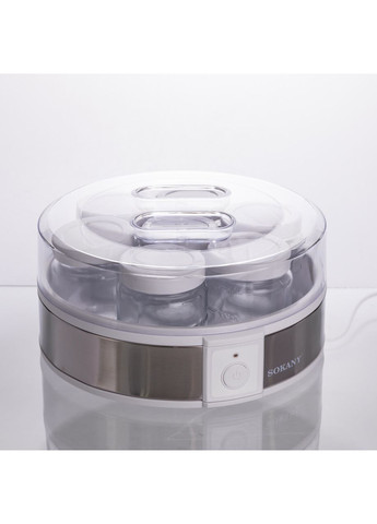 Йогуртниця електрична на 7 баночок по 180 (мл) апарат для приготування йогурту 20 Вт йогуртниця для дому SK-08017 Sokany (369623094)