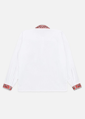 Біла вишиванка для хлопчика галичанин колір білий cb-00222540 поплін (347586003)