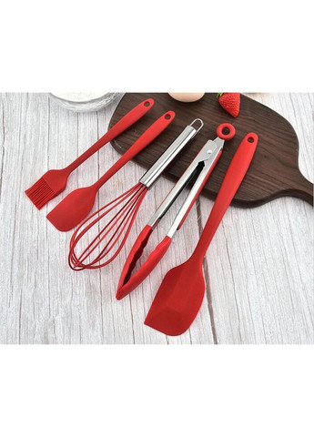 Набір кухонного приладдя 13220 5 предметів червоний No Brand (335717079)
