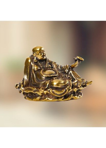 Урожай ретро мідна латунна металева статуетка фігурка Усміхнений великий живіт Будда Майтрейя No Brand (292260472)