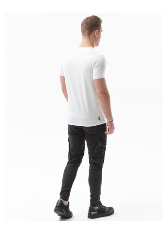 Белая футболка мужская с коротким рукавом Ombre