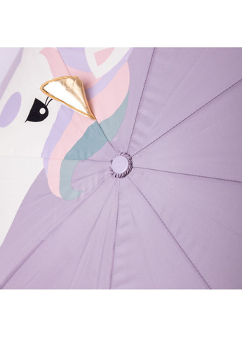 Комбинированный детский зонт-трость механический с 3d-ушками сложный 89 см, фиолетовый Yiwu (361930988)