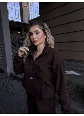 Женский трендовый флисовый теплый костюм No Brand (363969509)